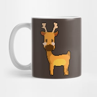 Deer's Delight: Pixelated Deer Illustration for Playful Attire Mug